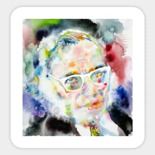 ISAAC ASIMOV watercolor portrait Sticker